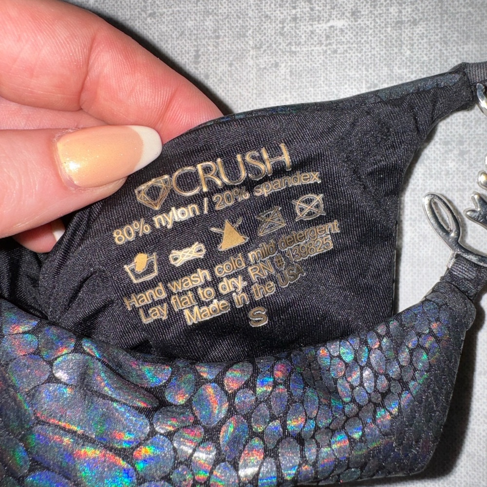 Bikini Crush iridescent black bikini - Picture 6 of 8